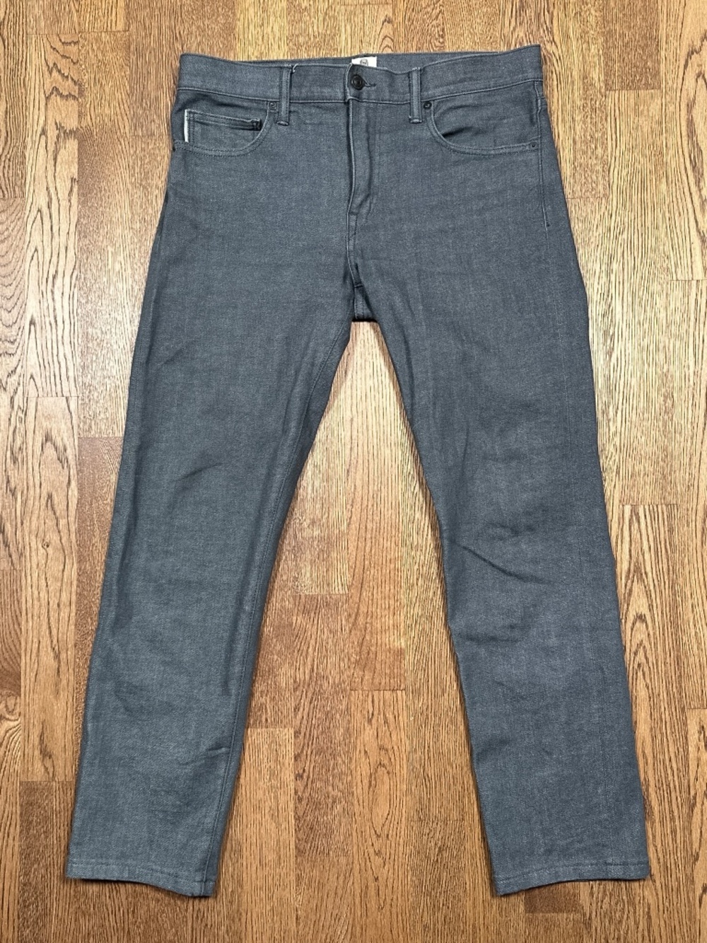 Hiroshi Kato Pen Slim Gray Selvedge Made in USA Denim Jeans Mens 32